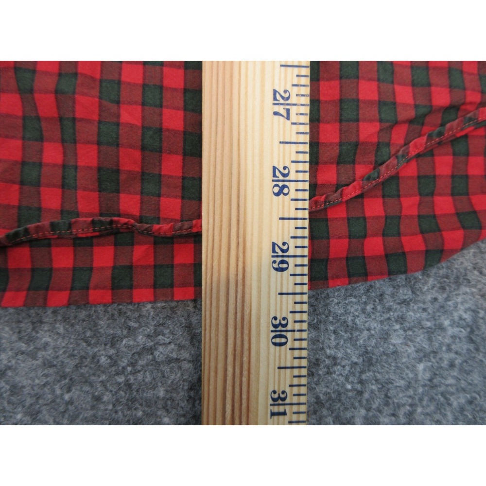 J CREW Shirt Mens L Red Check 100% Cotton Long Sleeve Button Down Classic Casual - Picture 5 of 10